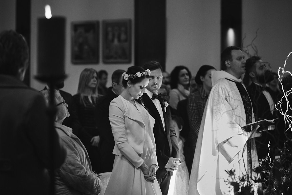 Fotografie ze ślubu - Reportaż w czerni i bieli	
