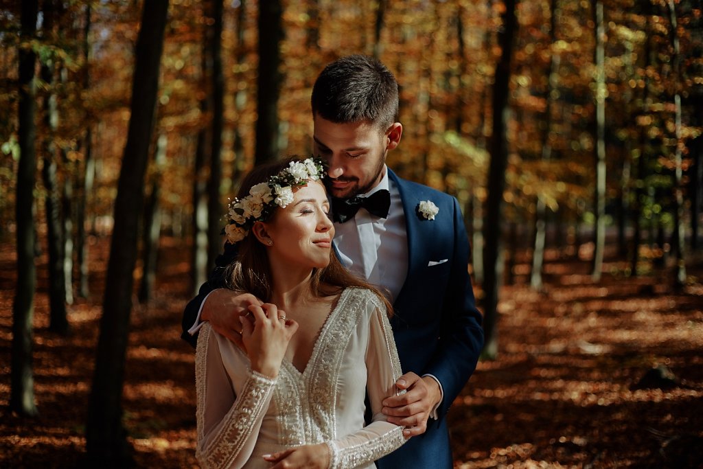 Fotografie ze ślubu - Jesienią w słońcu, w stylu boho	
